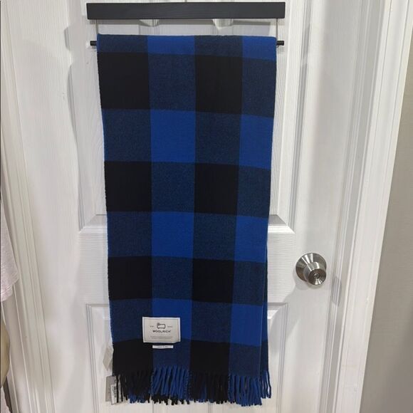 WOOLRICH BLANKET. BUFFALO BLUE - Picture 1 of 8
